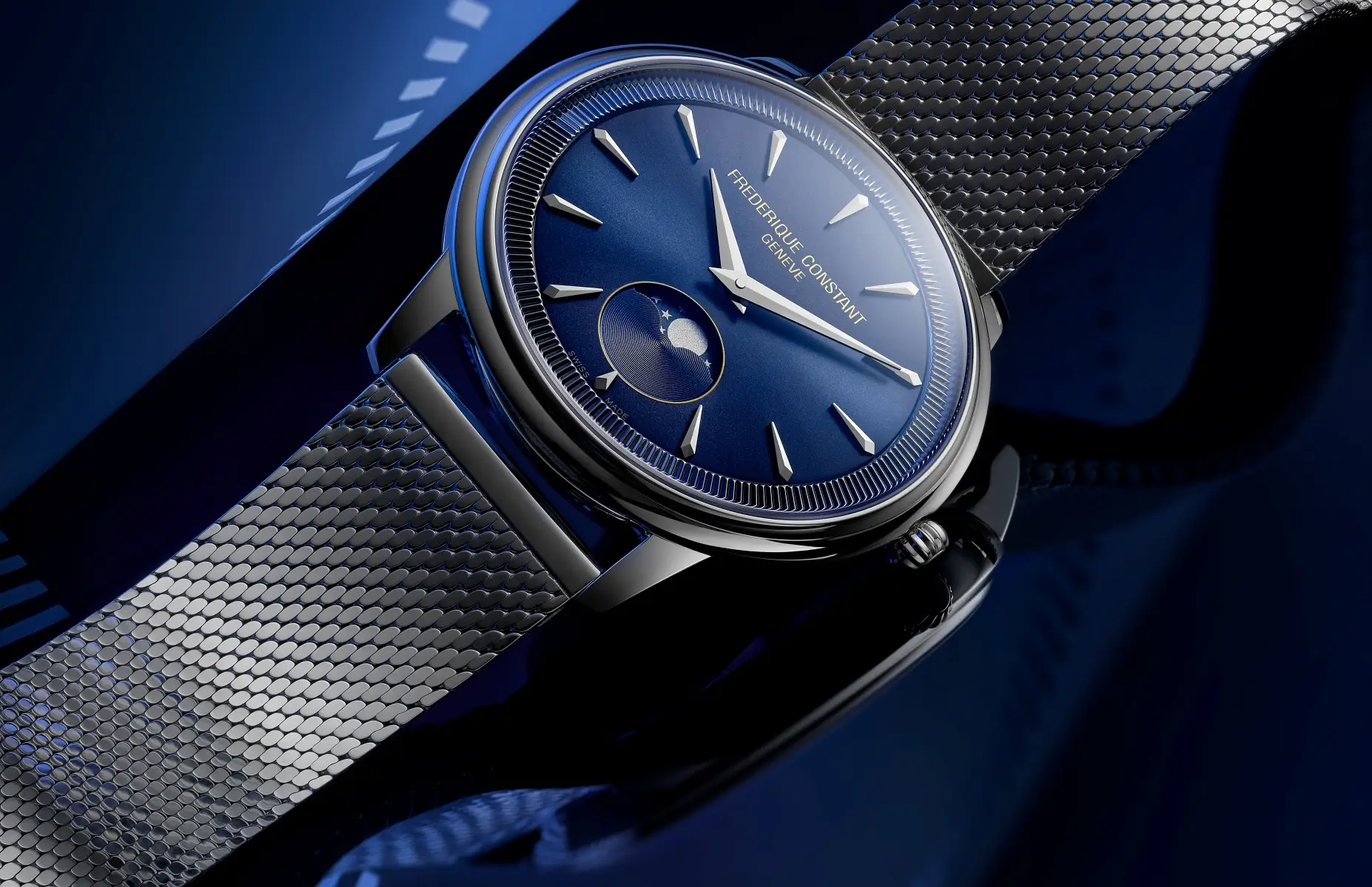 Frederique Constant Classics Moneta Moonphase. Subtelne, eleganckie i zarazem zaskakujące