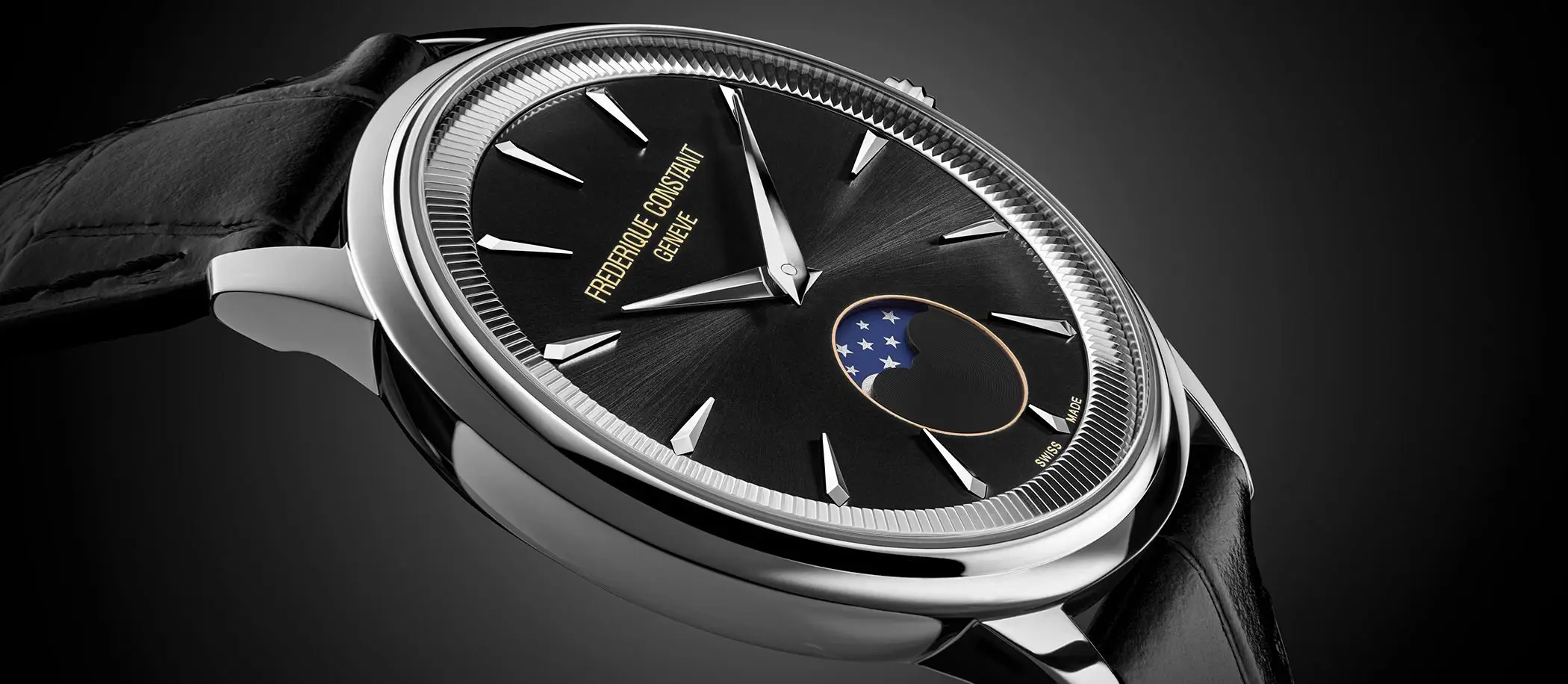 Frederique Constant Classics Moneta Moonphase. Subtelne, eleganckie i zarazem zaskakujące