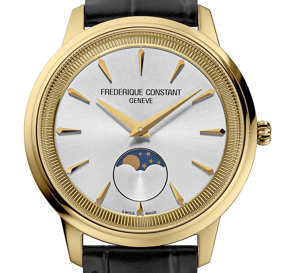 Frederique Constant Classics Moneta Moonphase. Subtelne, eleganckie i zarazem zaskakujące