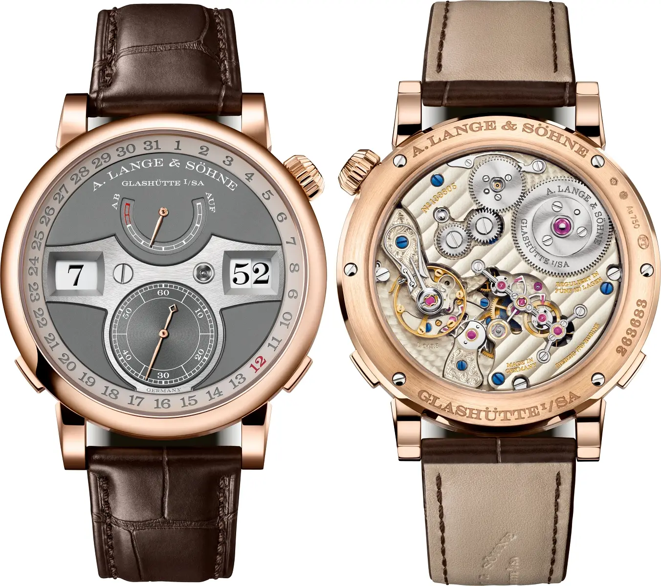 A. Lange & Söhne Zeitwerk Date Pink Gold