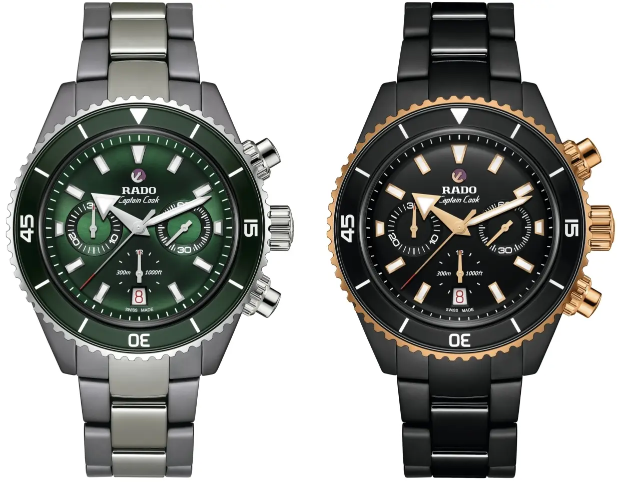 Rado Captain Cook High-Tech Ceramic Chronograph w dwóch znakomitych kolorach