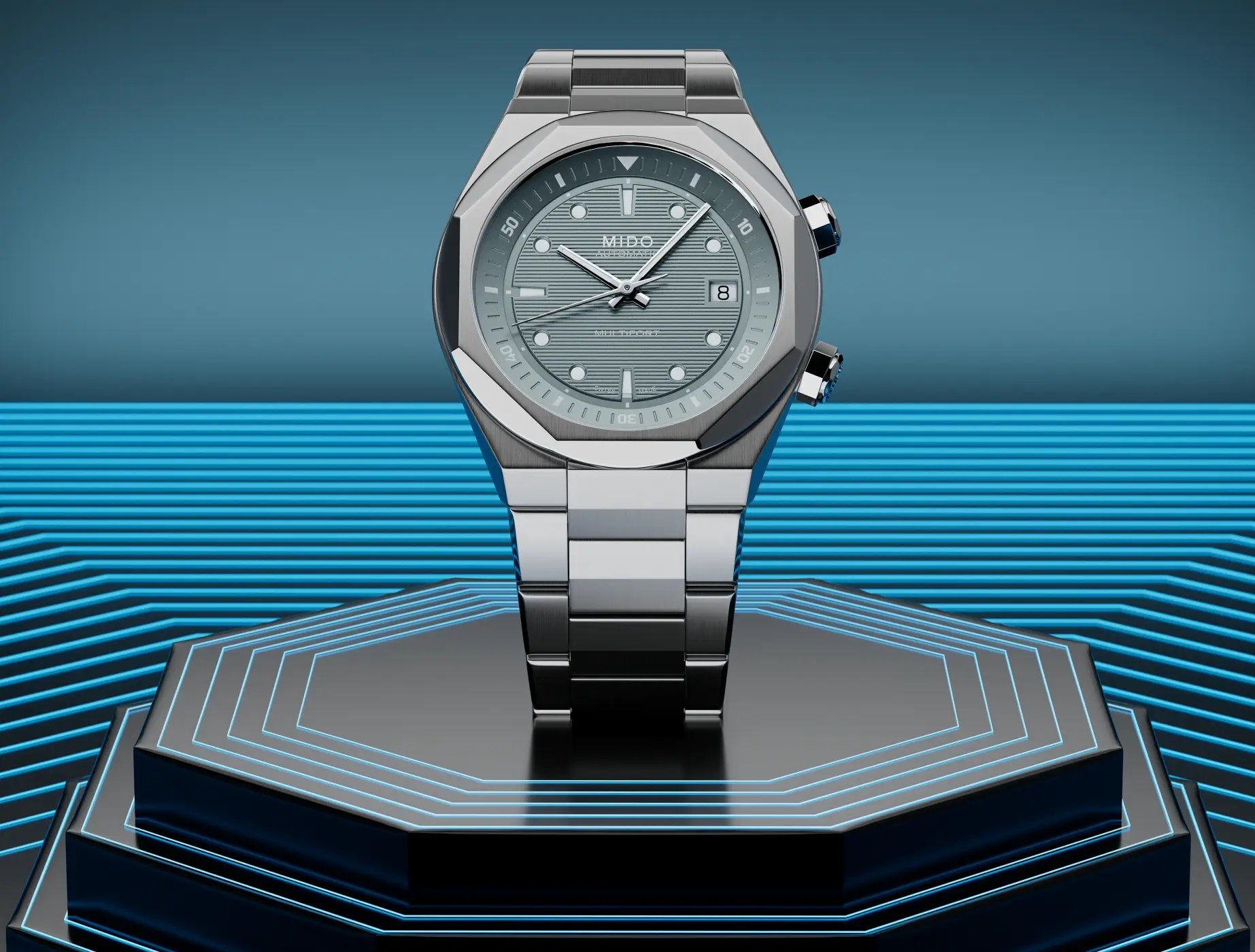 Mido Multifort 8 Two Crowns