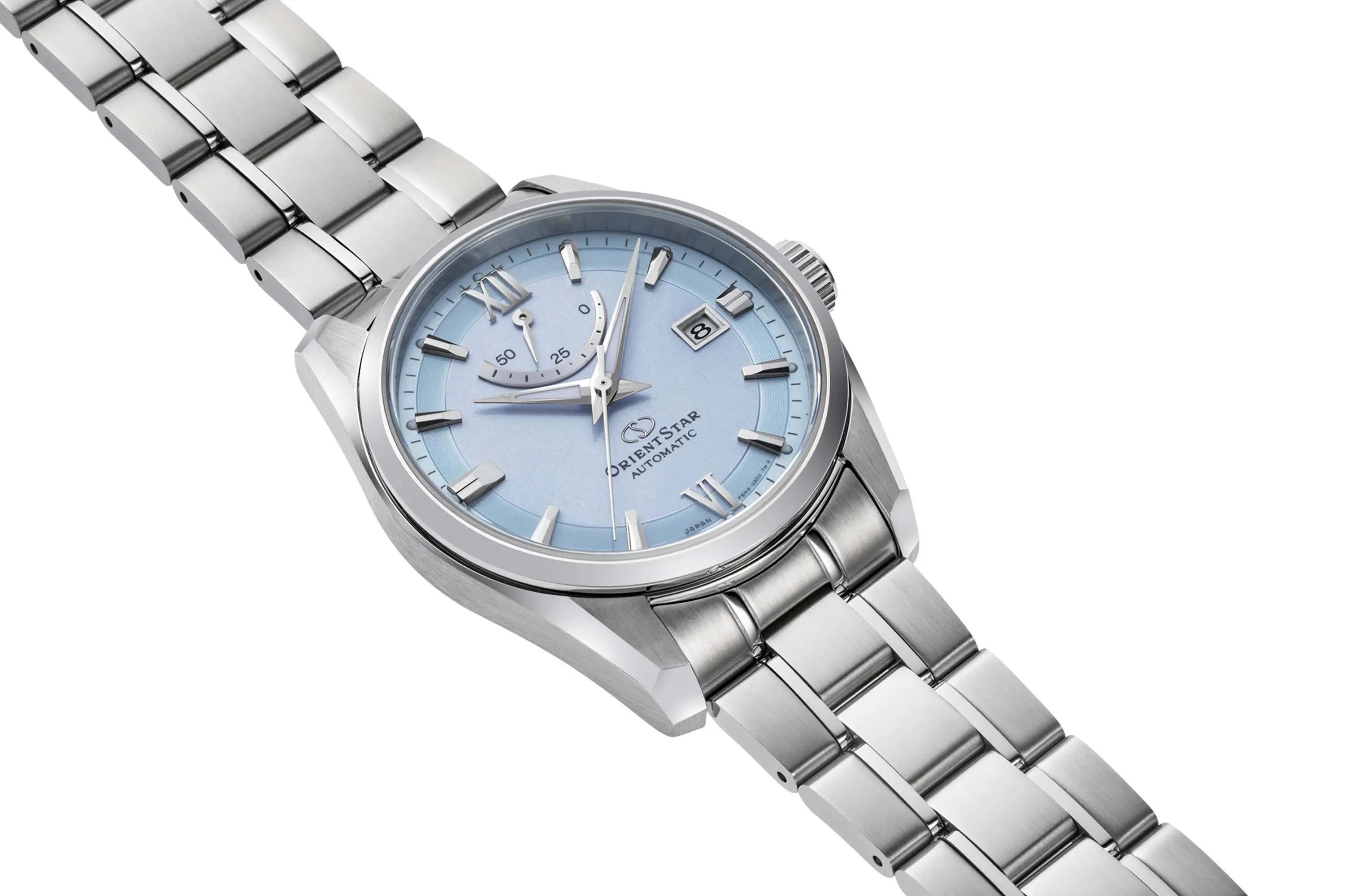 Orient Star Contemporary Date i Layered Skeleton. Kolory i wskazanie rezerwy chodu