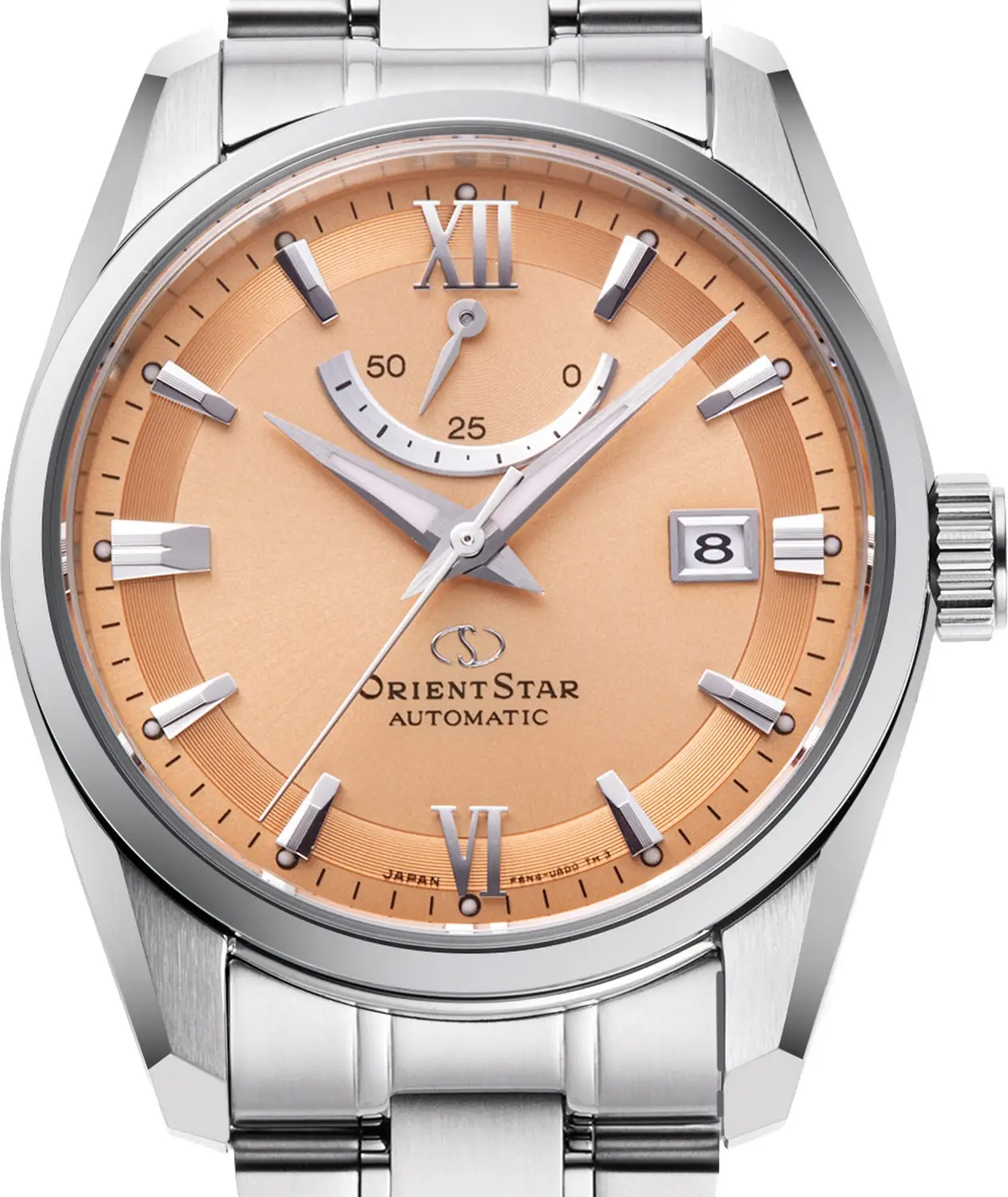 Orient Star Contemporary Date i Layered Skeleton. Kolory i wskazanie rezerwy chodu