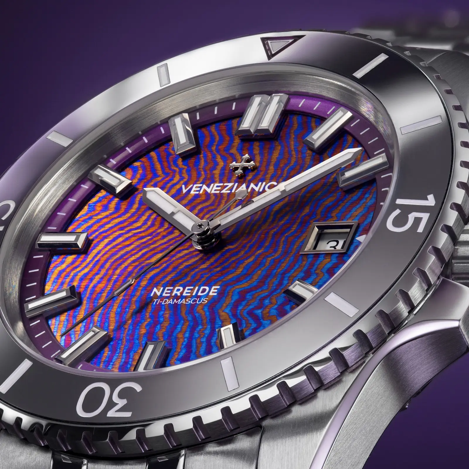 Venezianico Nereide Ti-Damascus Limited Edition. Głębia czasu, wyrzeźbiona w tytanie