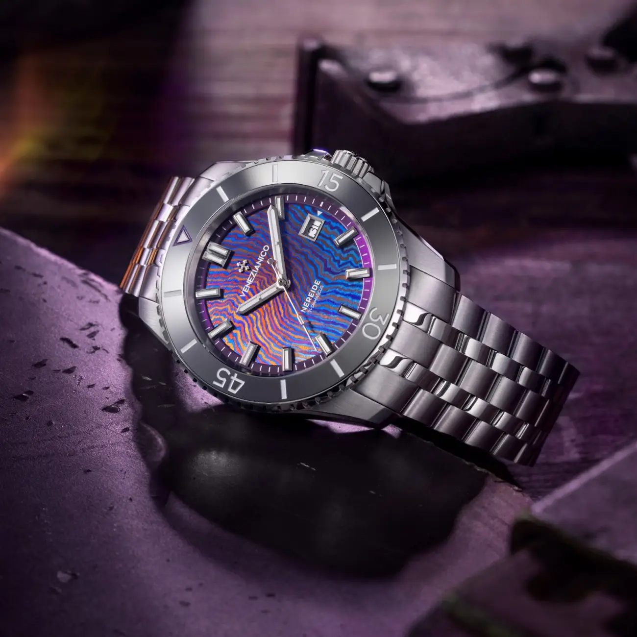 Venezianico Nereide Ti-Damascus Limited Edition. Głębia czasu, wyrzeźbiona w tytanie