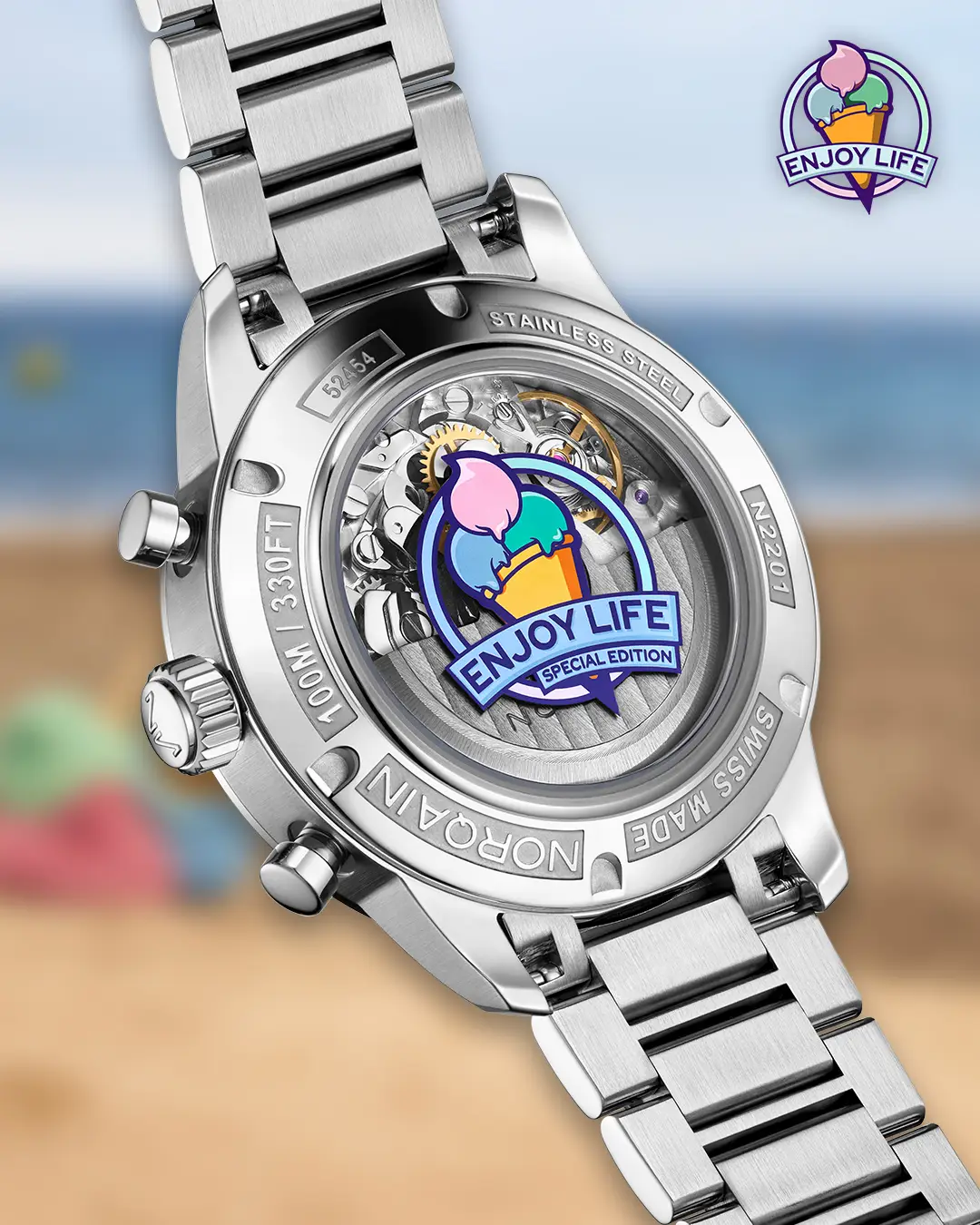 Norqain Freedom 60 Chrono Enjoy Life Special Edition. Smakuj życie, ciesz się każdą sekundą