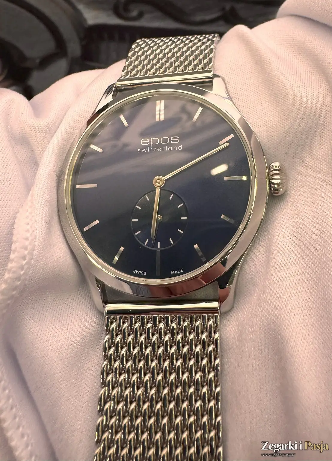 Epos Timeless 3408. Elegancki, ultra cienki zegarek z manualnym naciągiem