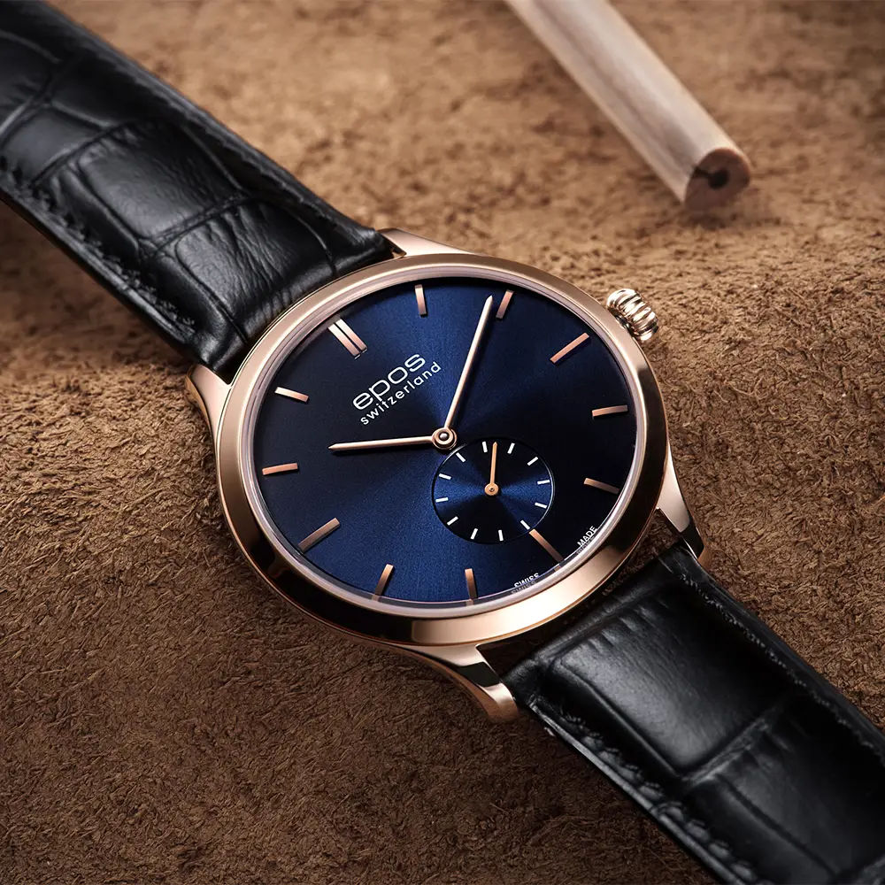 Epos Timeless 3408. Elegancki, ultra cienki zegarek z manualnym naciągiem