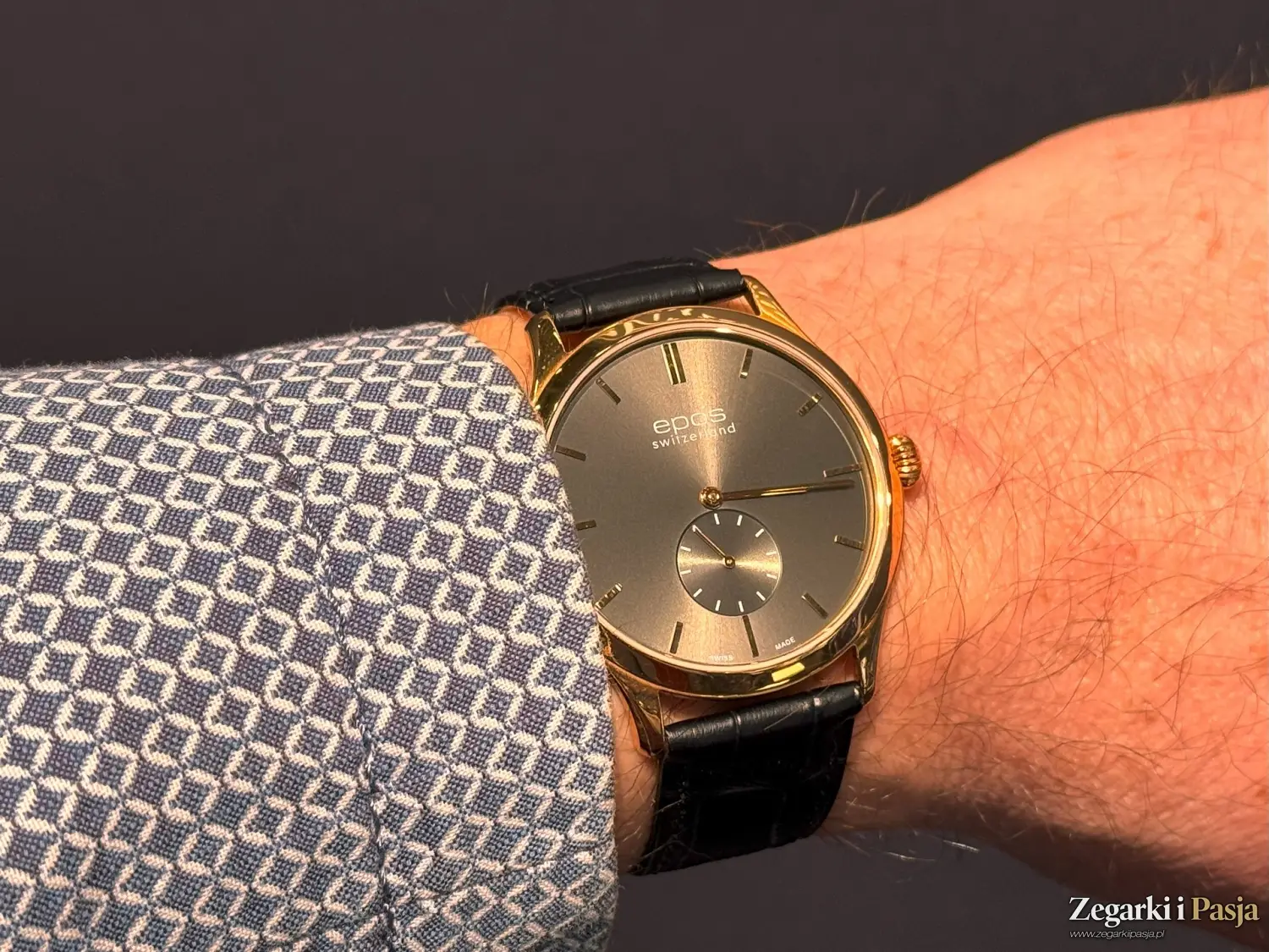 Epos Timeless 3408. Elegancki, ultra cienki zegarek z manualnym naciągiem