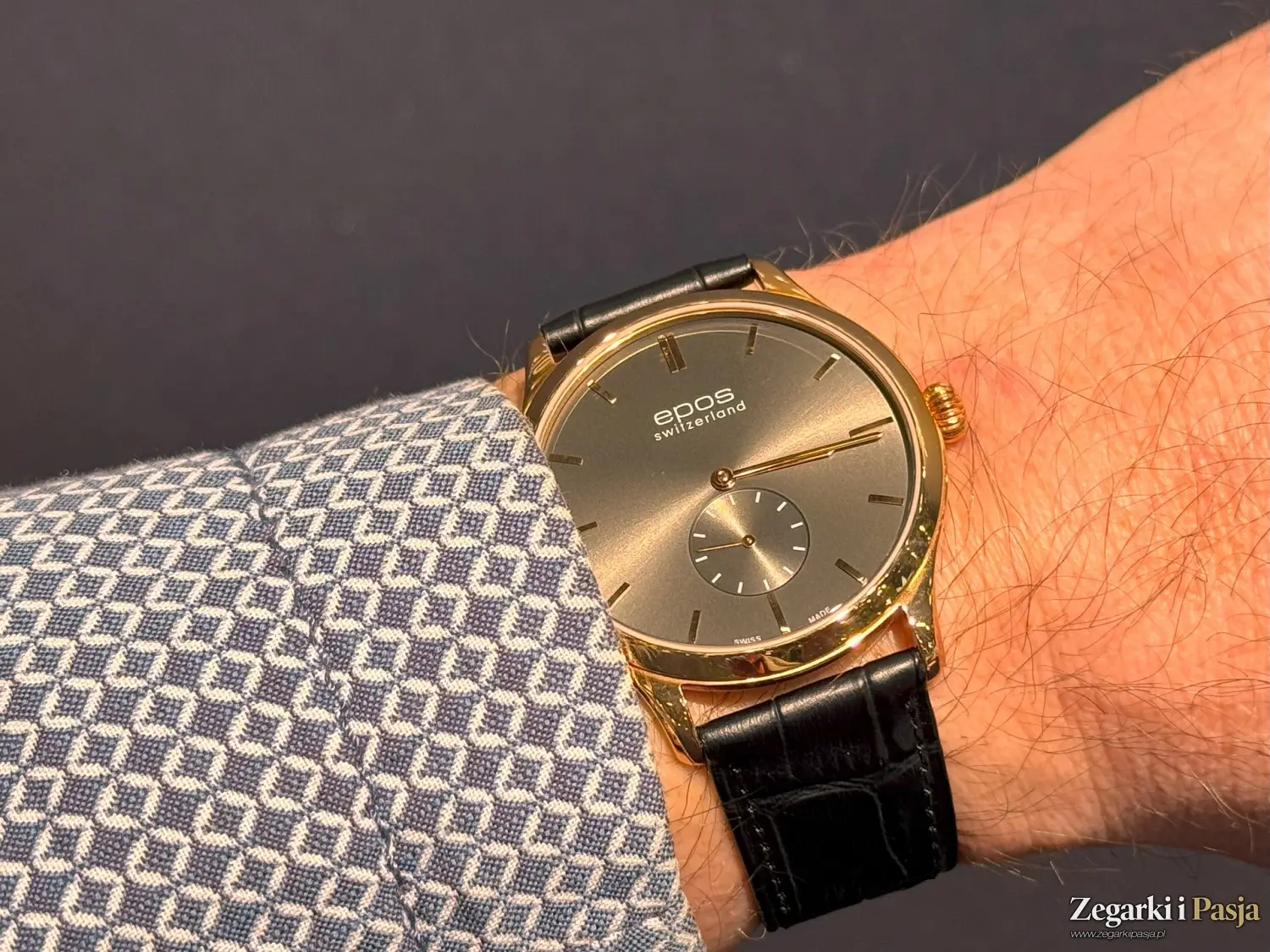 Epos Timeless 3408. Elegancki, ultra cienki zegarek z manualnym naciągiem