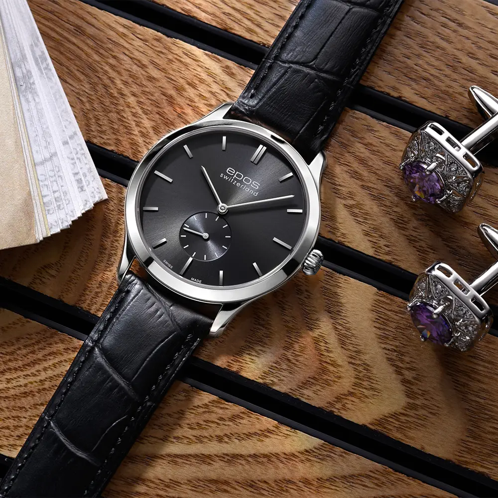 Epos Timeless 3408. Elegancki, ultra cienki zegarek z manualnym naciągiem