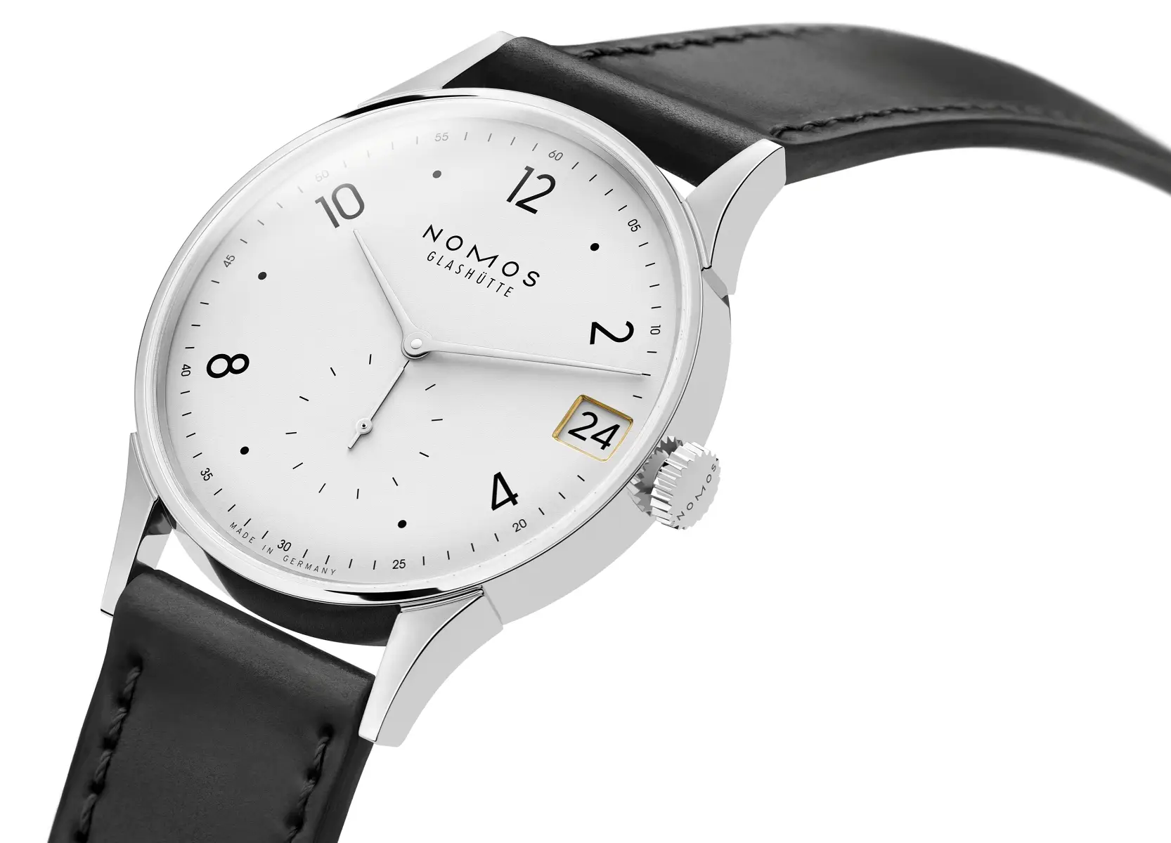 Nomos Minimatik 39 Date. Większa koperta zegarka i odświeżony wygląd tarczy