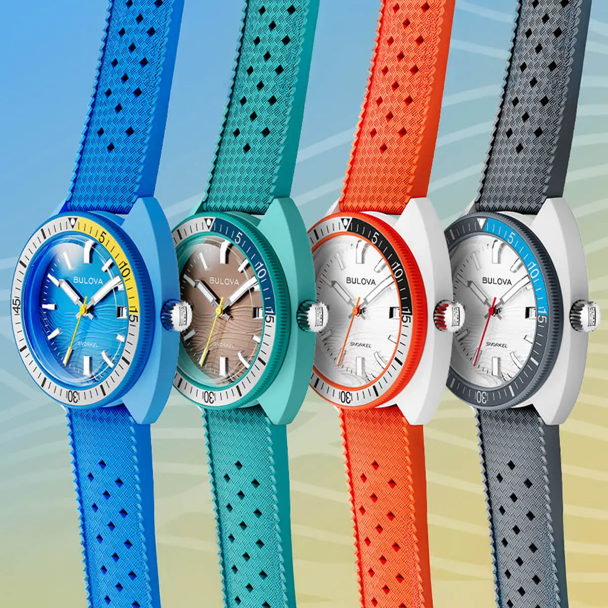 Bulova Oceanographer Snorkel. Eksplozja barw i koperta z „Hybrid Ceramic”