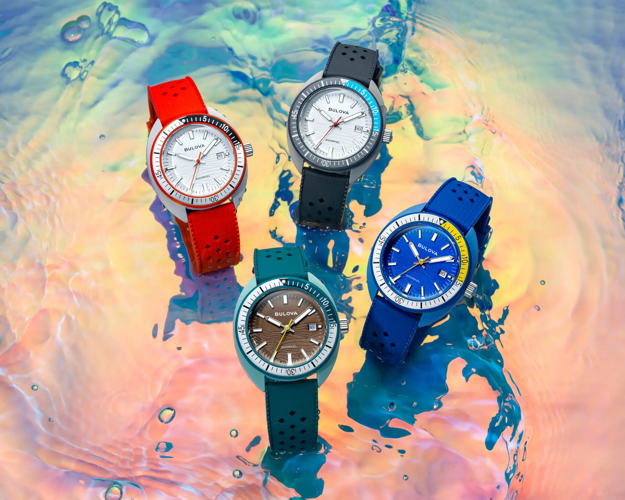 Bulova Oceanographer Snorkel. Eksplozja barw i koperta z „Hybrid Ceramic”