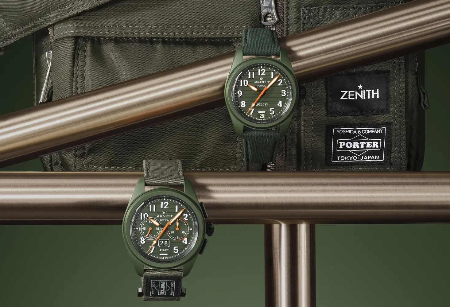 Zenith x Porter Pilot Collection 