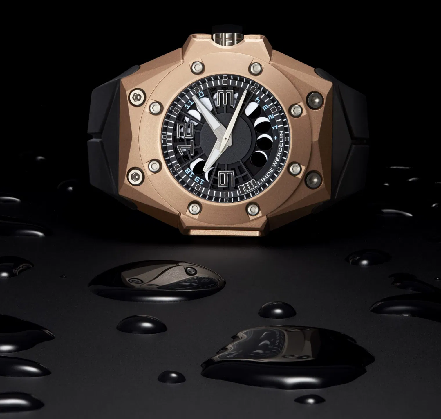 Linde Werdelin Oktopus Moon Gold Black Ink