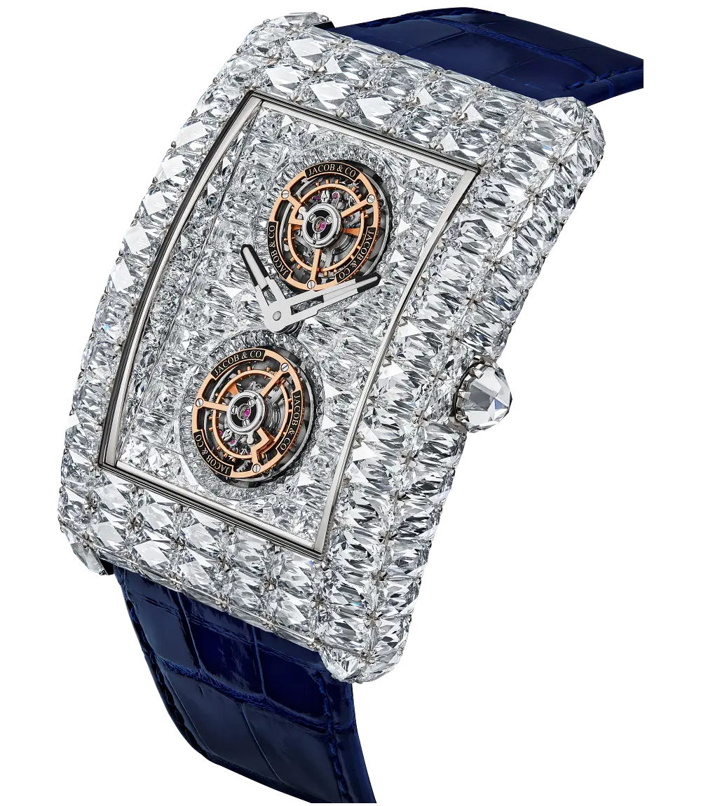 Nowy rodzaj szlifu diamentów i zegarek Jacob & Co. Billionaire Double Tourbillon Angle Cut