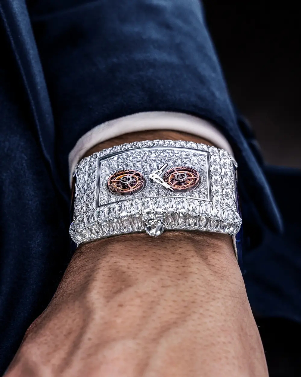 Nowy rodzaj szlifu diamentów i zegarek Jacob & Co. Billionaire Double Tourbillon Angle Cut