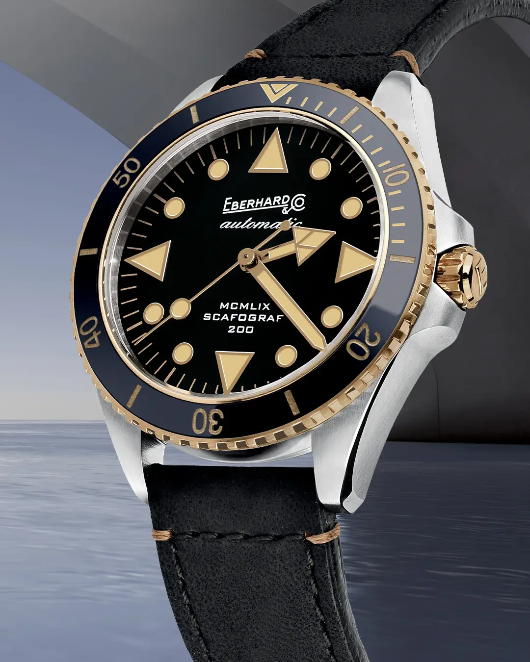 Eberhard & Co. Scafograf 200 MCMLIX Bronze Edition i chronometraż Międzynarodowych Targów Żeglarstwa w Genui