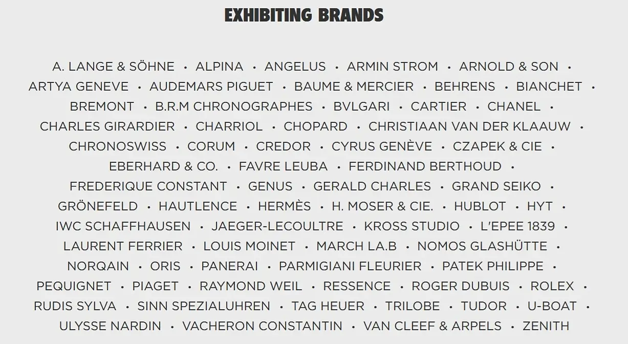 Watches and Wonders Geneva 2026