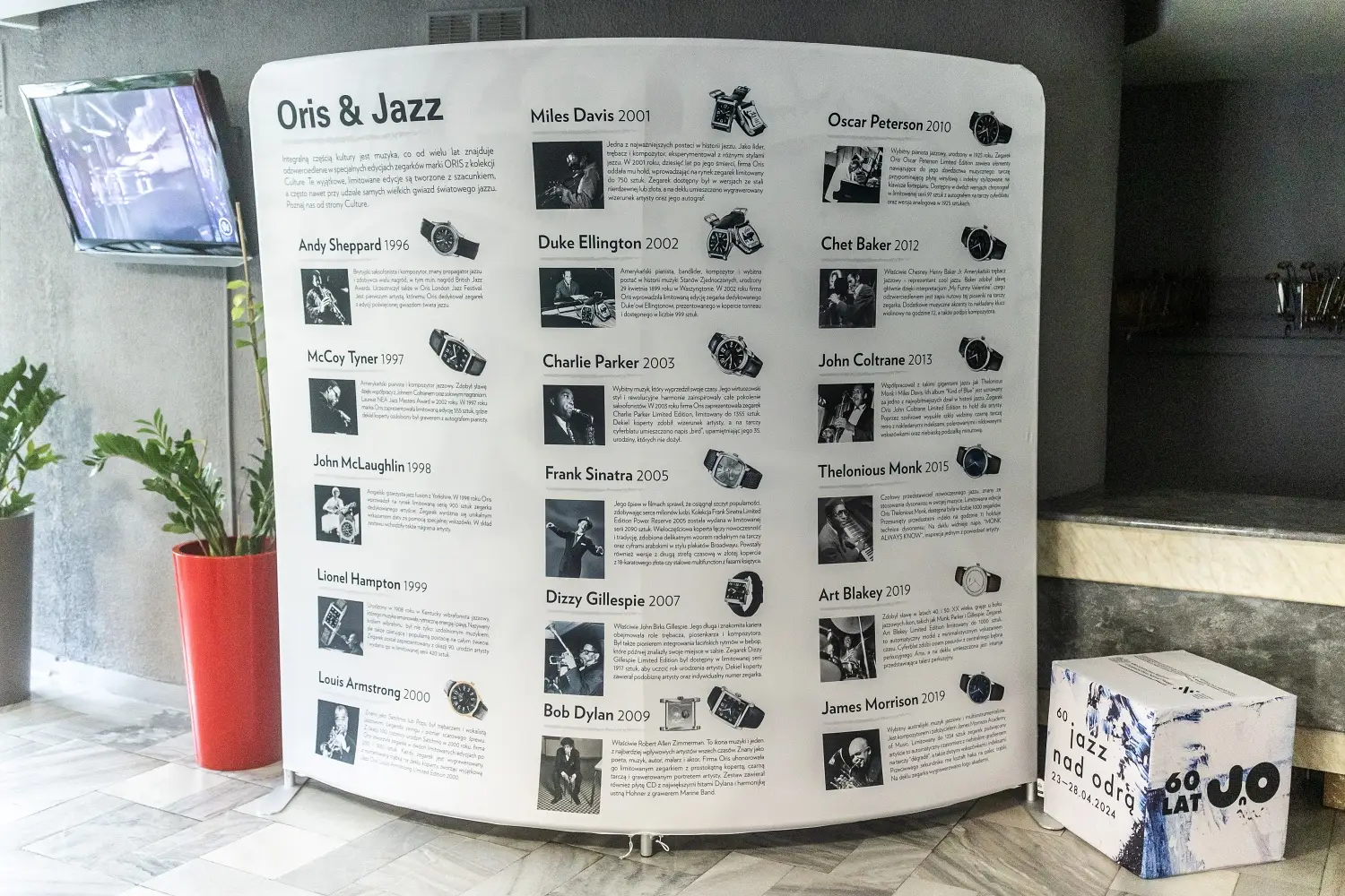 Oris po raz kolejny partnerem festiwalu Jazz nad Odrą