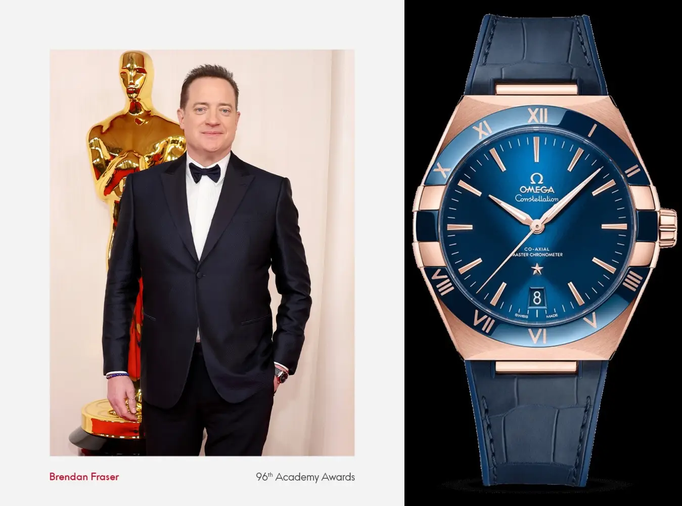 Oscary 2024: zegarki Omega na nadgarstkach filmowych gwiazd