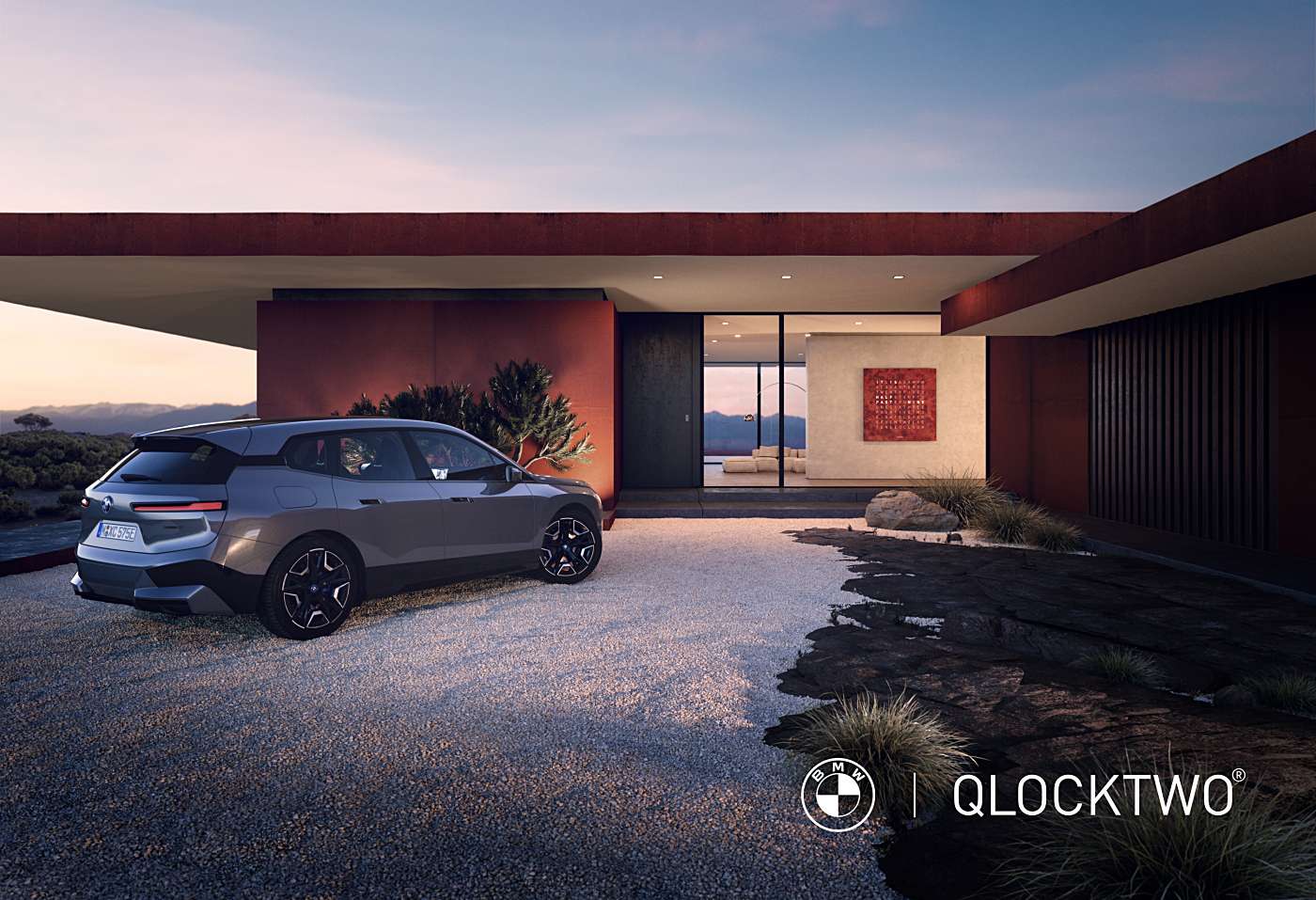 Czas w motoryzacyjnym świecie przyszłości. QLOCKTWO dla BMW iX ...