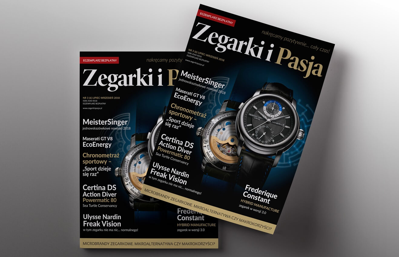 Magazyn Zegarki i Pasja NR 6 – już dostępny! Lipiec - Wszesień 2018
