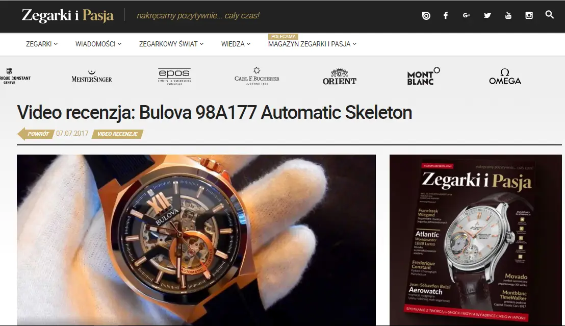 Bulova 98A177 Automatic Skeleton