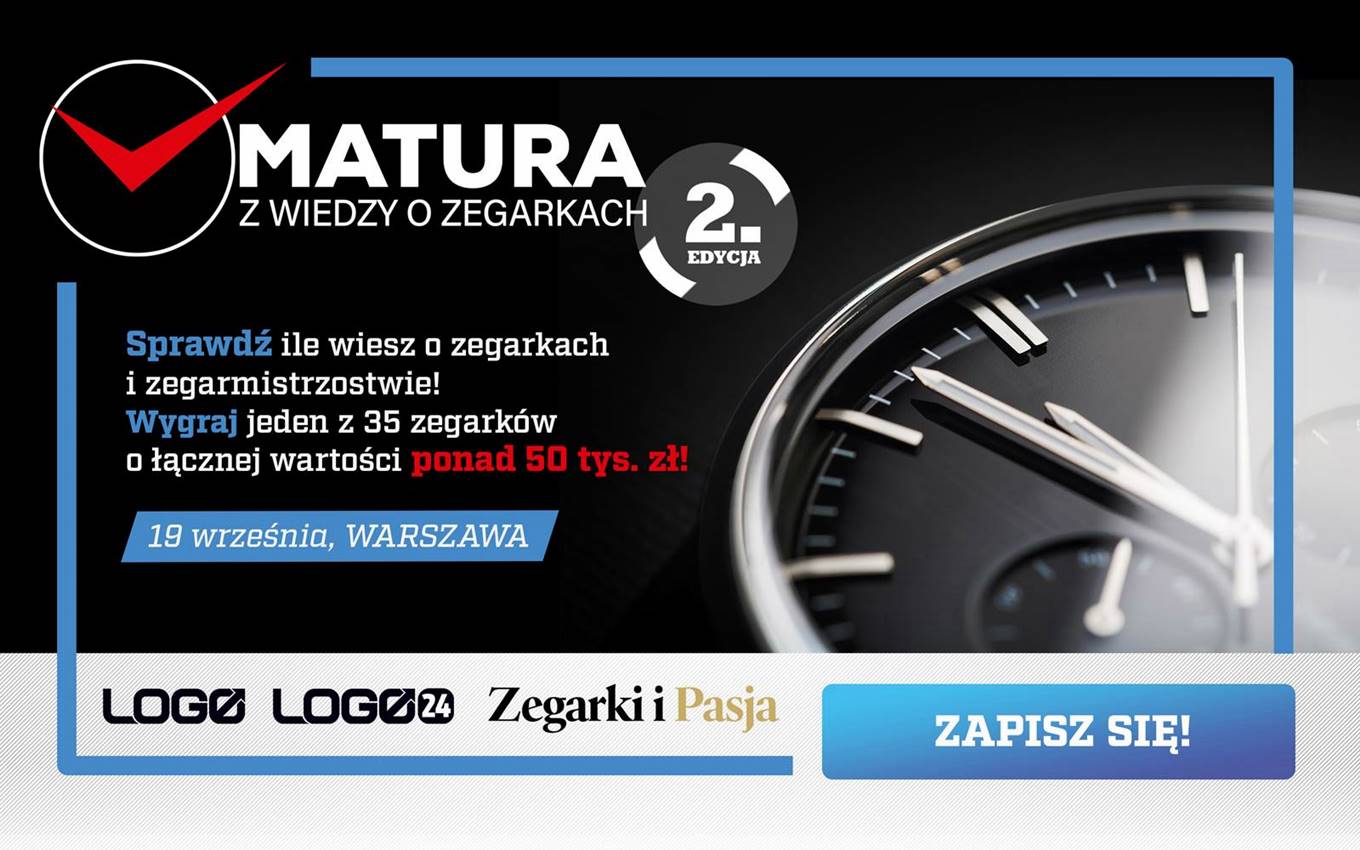 ZAPISY - Wielka matura z wiedzy o zegarkach 2020!