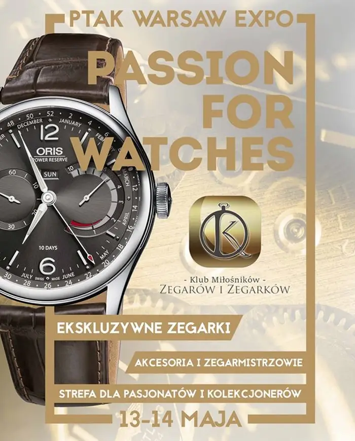 Passion for Watches 2017 – pierwsza w Polsce edycja targów zegarkowych!