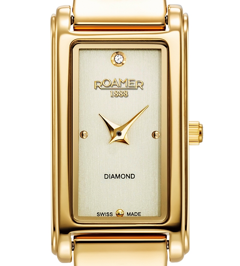 Roamer Elegance Diamond. Damskie zegarki o biżuteryjnym wyglądzie, w stylu Art Deco