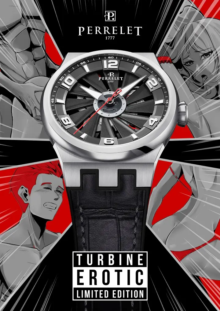 Zegarki tylko dla dorosłych. Perrelet Turbine Erotic Limited Edition