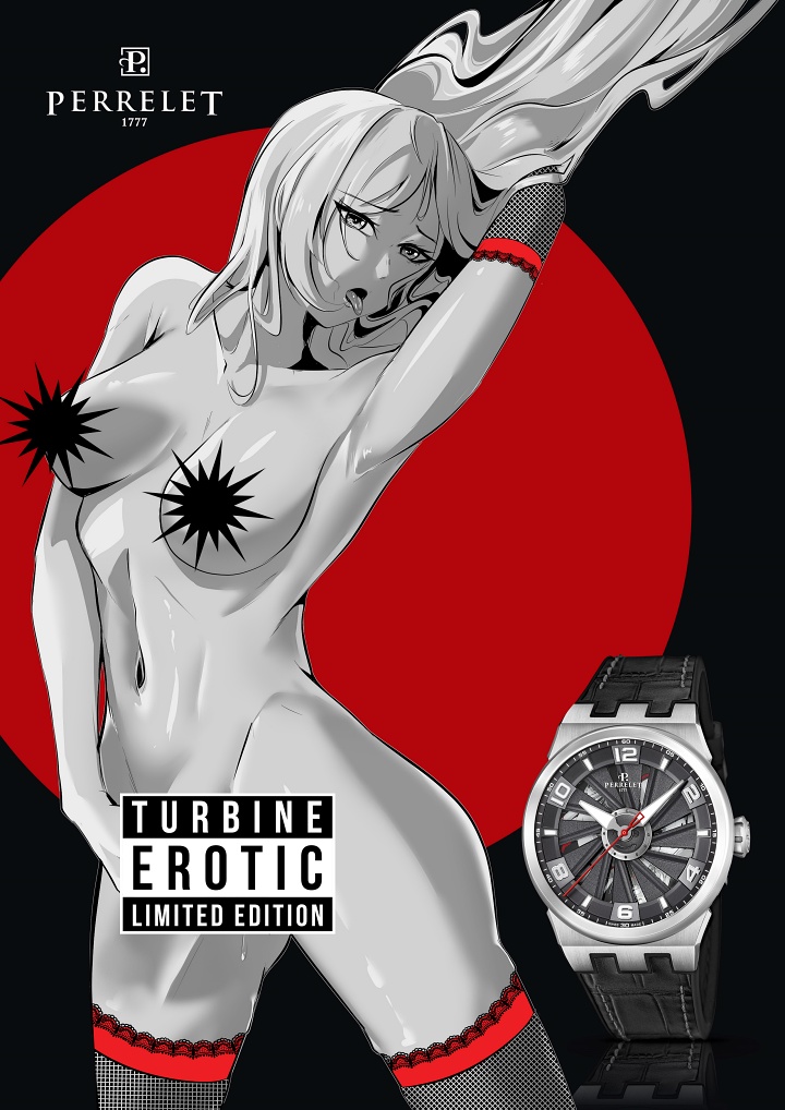 Zegarki tylko dla dorosłych. Perrelet Turbine Erotic Limited Edition