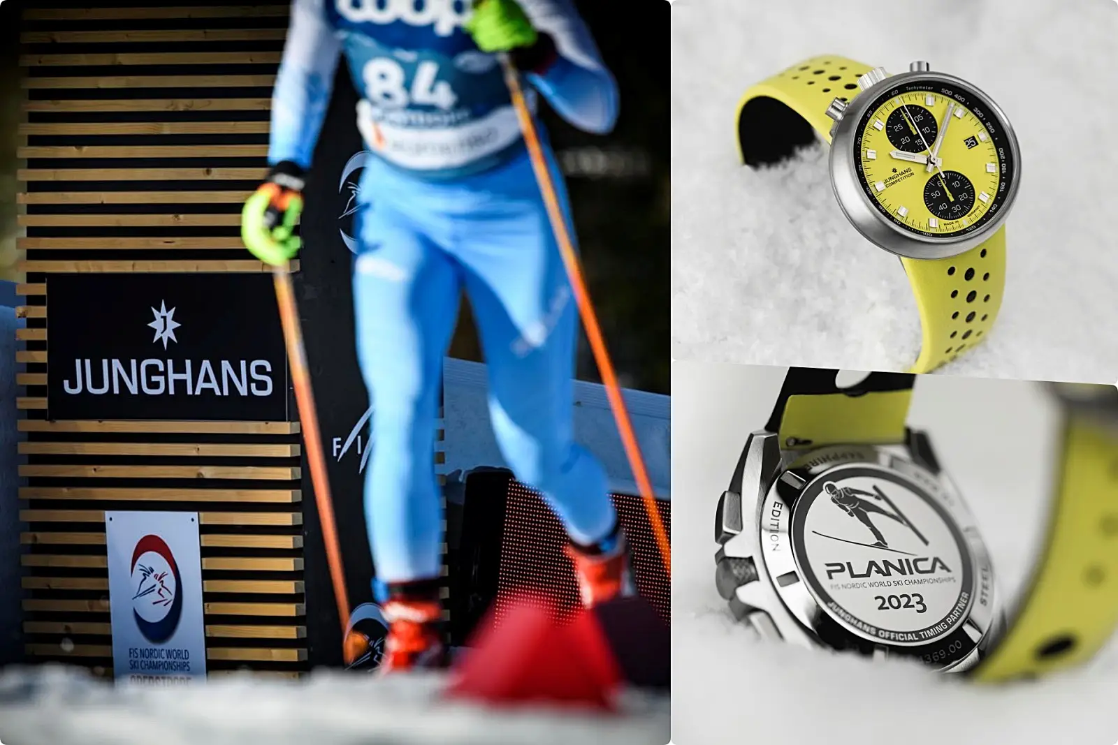 Zegarki Junghans 1972 Edition FIS Lemon i Zimowa Olimpiada w