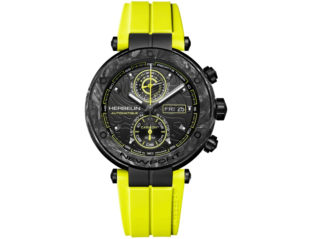 Sportowy zegarek z materiałów high-tech. Michel Herbelin Newport Carbon Titanium