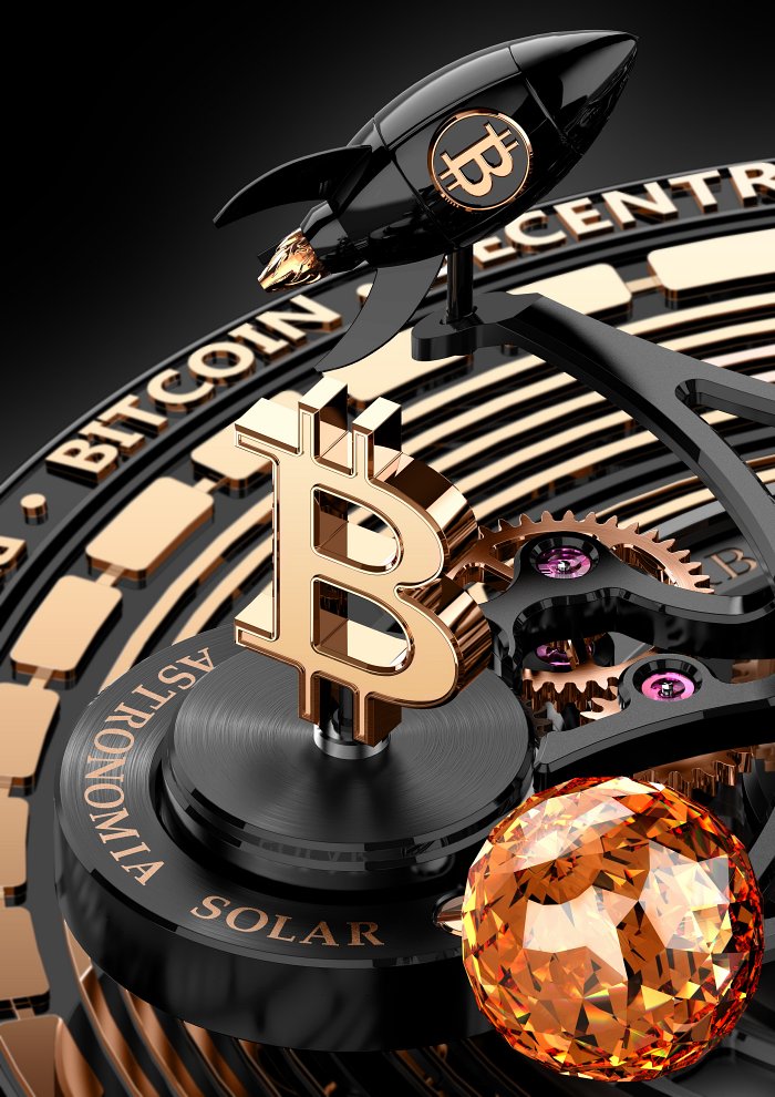 Zegarek z epoki kryptowalut. Jacob&Co Astronomia Solar Bitcoin