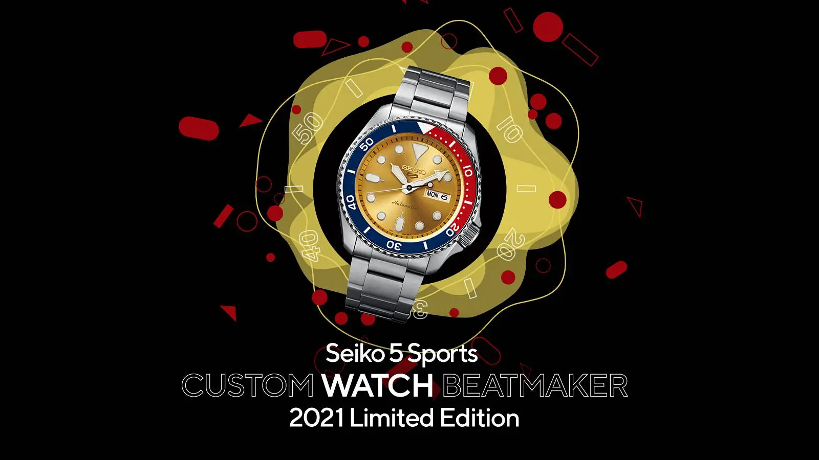 Seiko 5 Sports Custom Watch Beatmaker Limited Edition - wygrał Pog(ue)