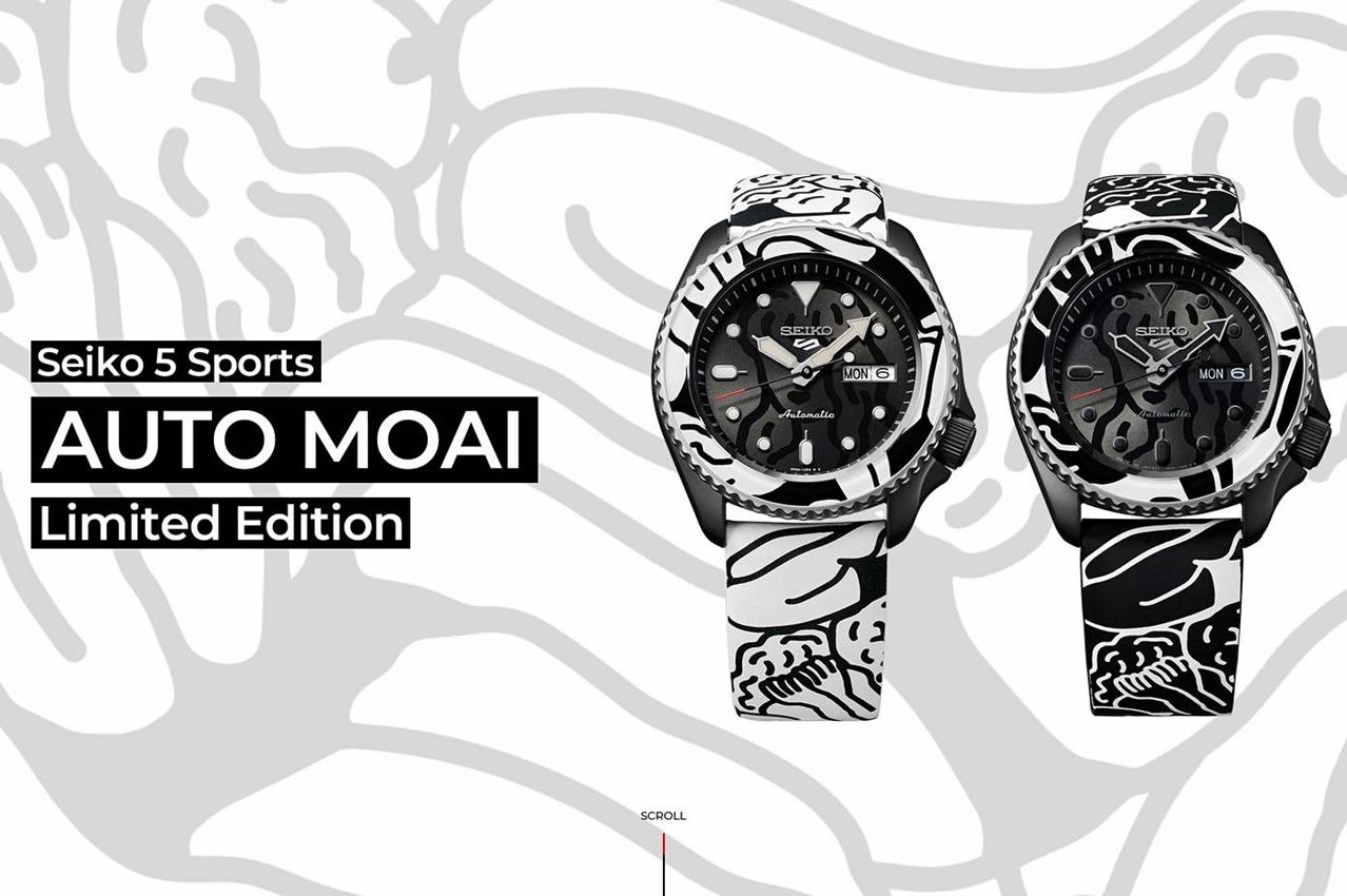 Seiko 5 Sports AUTO MOAI Limited Edition – styl i artystyczna wizja