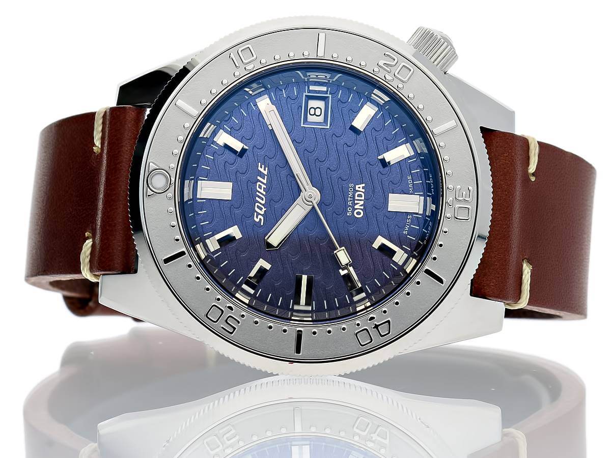 Squale 1521 Onda 50 Atmos Leather – klasyczny zegarek nurkowy