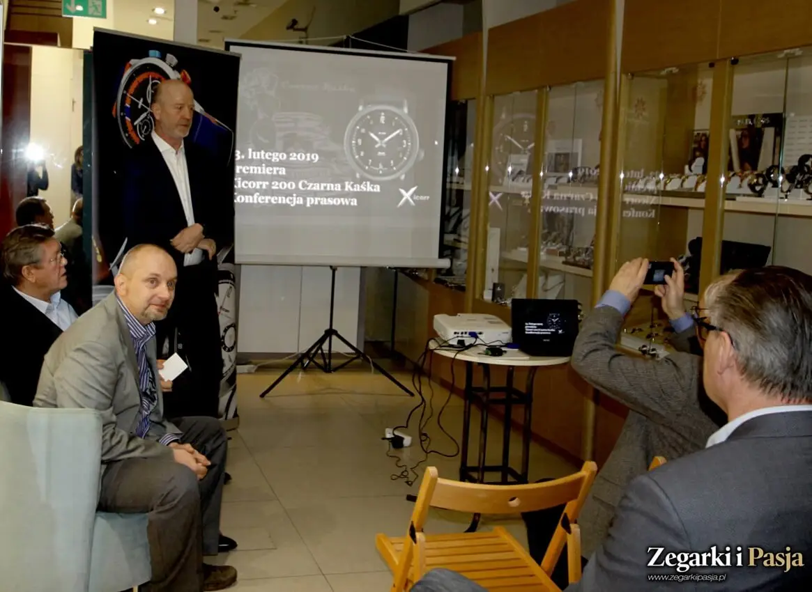 Xicorr 200 „Czarna Kaśka” - konferencja prasowa i premiera zegarka