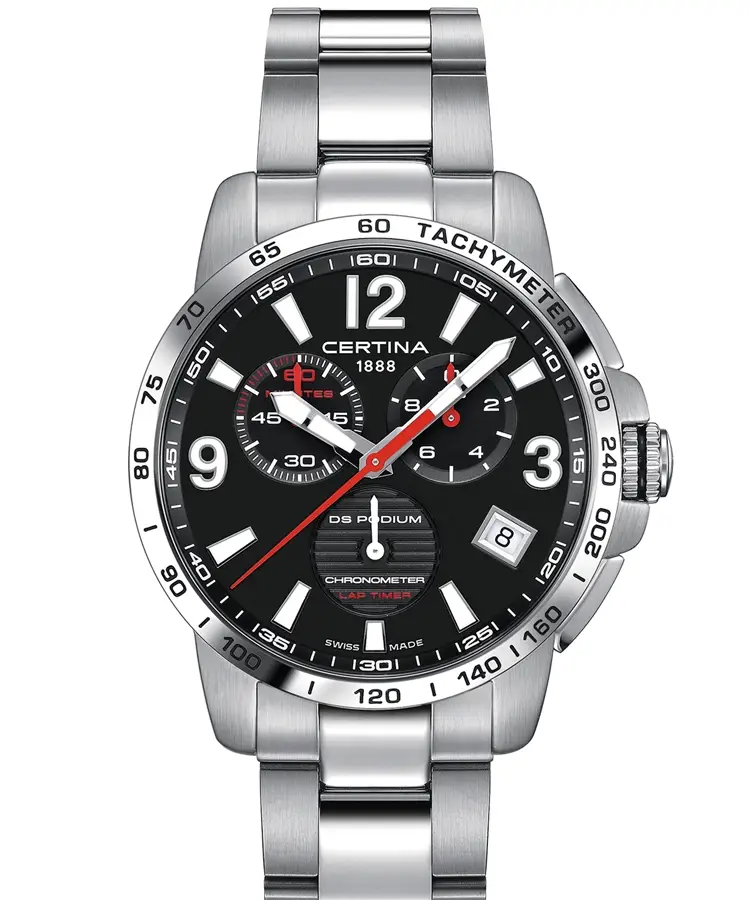 CERTINA DS Podium Chrono Lap Timer COSC oraz Lap Timer Racing Edition