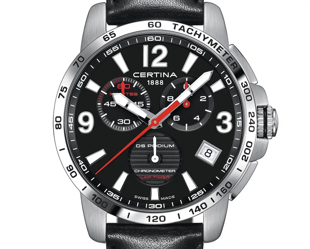 CERTINA DS Podium Chrono Lap Timer COSC oraz Lap Timer Racing Edition