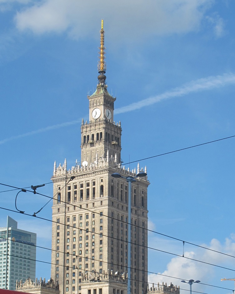 Zegar na Pałacu Kultury i Nauki w Warszawie