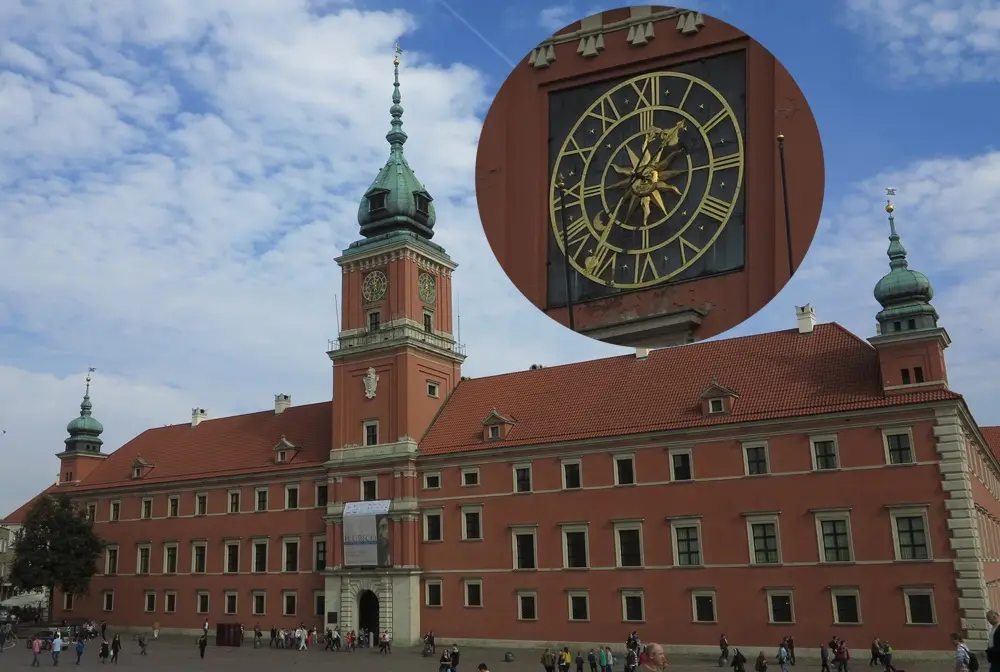 Zegar Zamku Krolewskiego w Warszawie