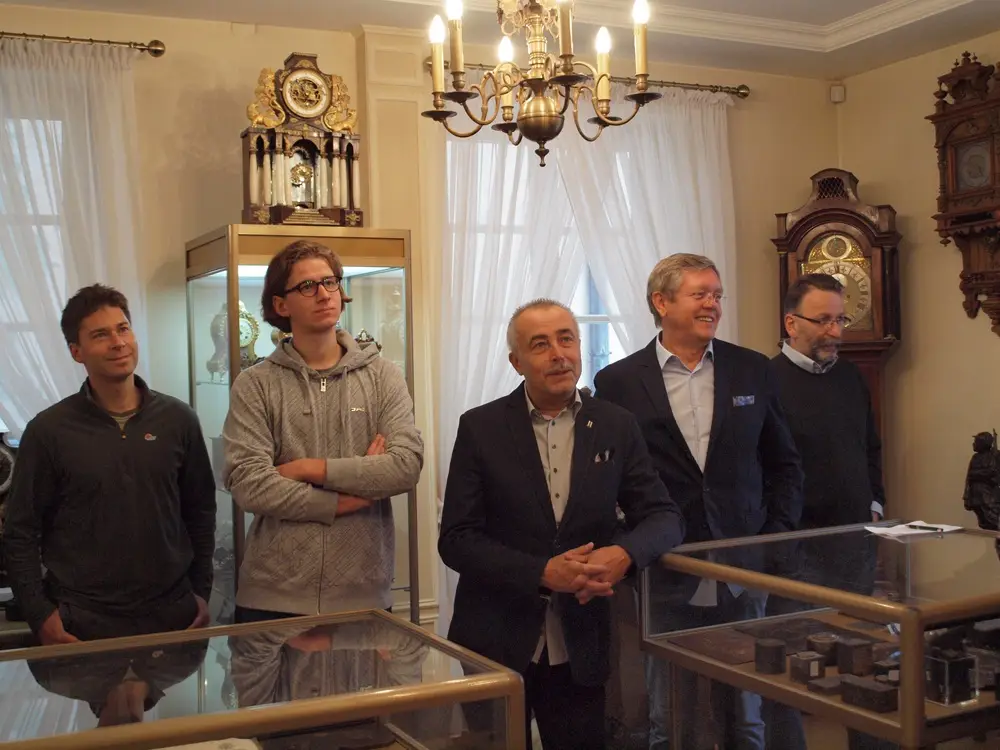 Warsztaty zegarmistrzowskie, przywitanie, pażdziernik 2014