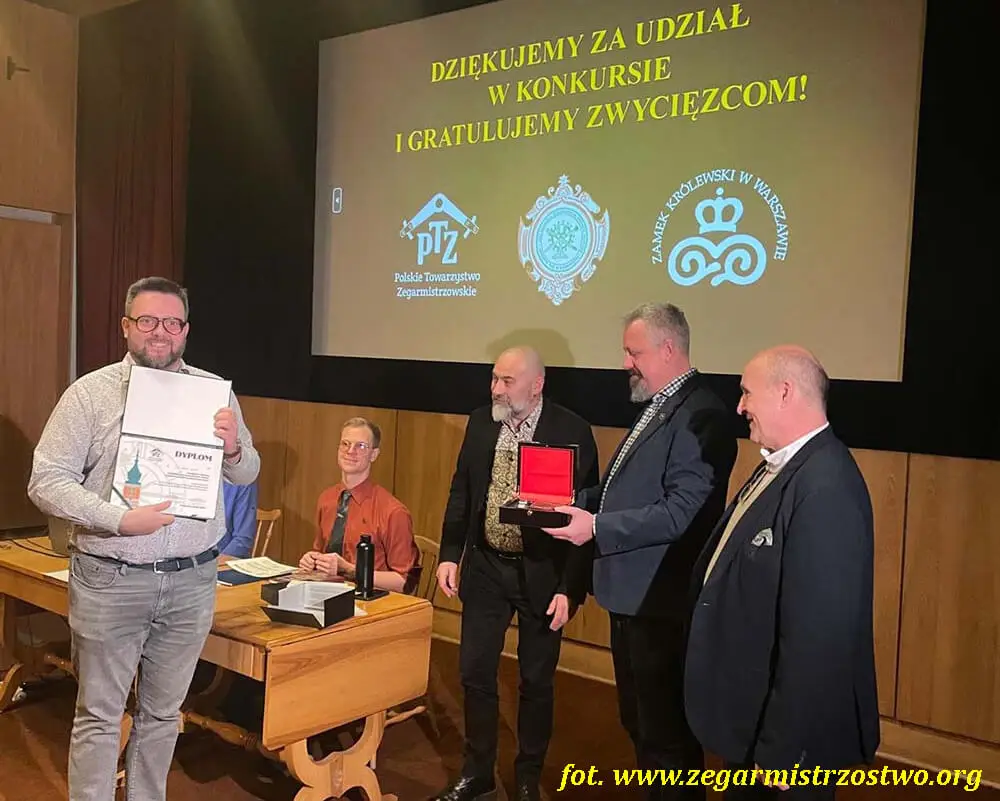 Jubileusz zegara Zamku Królewskiego - zegarek konkursowy.