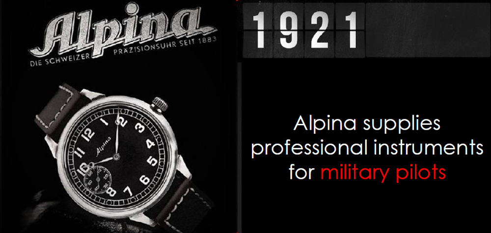 Alpina supplies professional instruments for military pilots