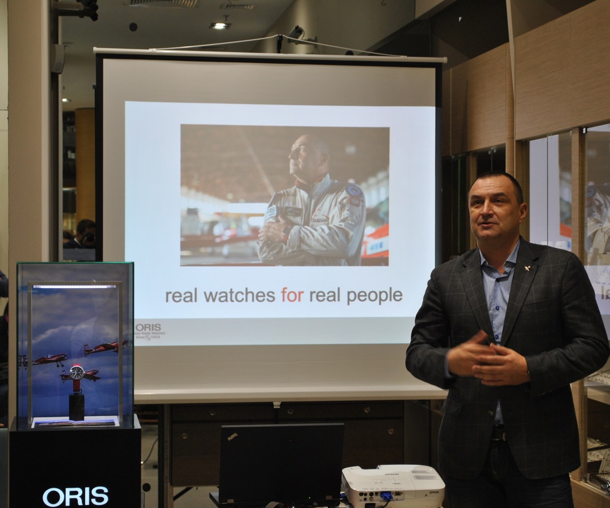 Oris Żelazny Konferencja prasowa w salonie odCzasu doCzasu